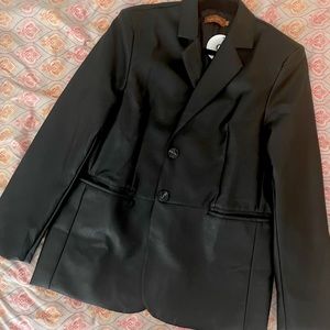 NWT Vegan Leather Blazer